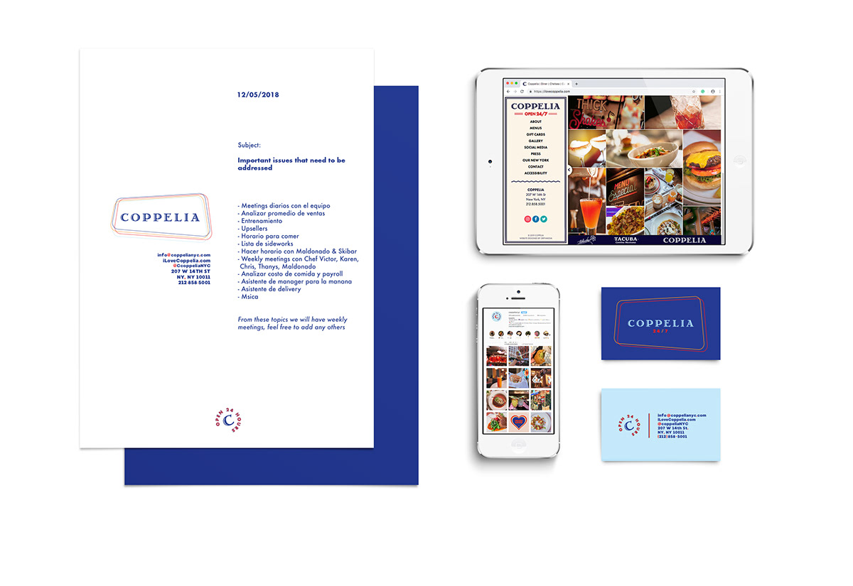 Coppelia NYC餐饮品牌VI设计