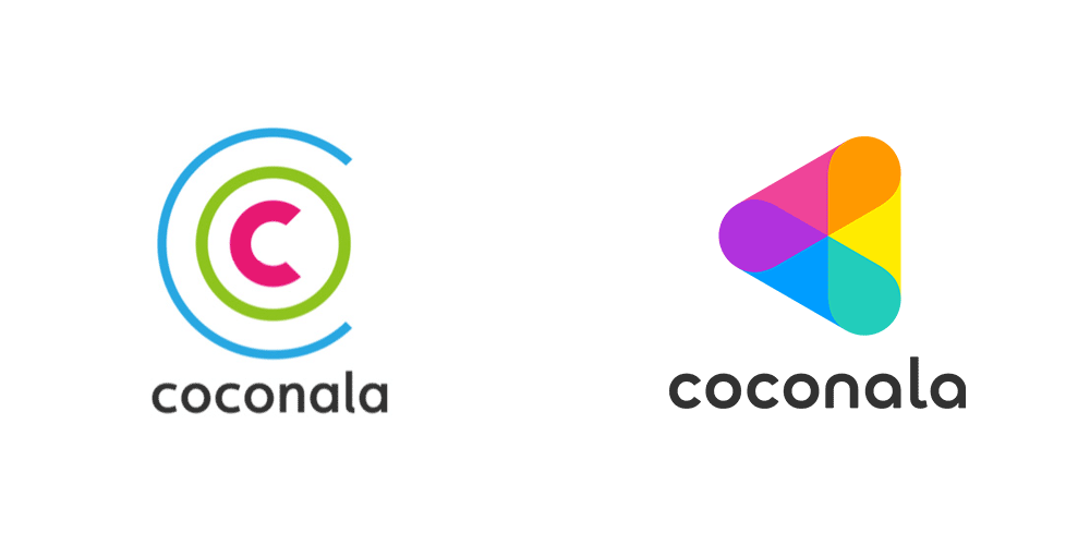 Coconala新旧LOGO对比（左图为旧）