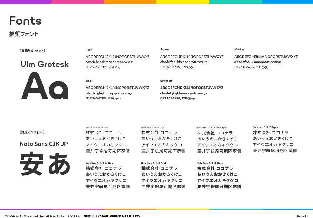 Coconala LOGO字体