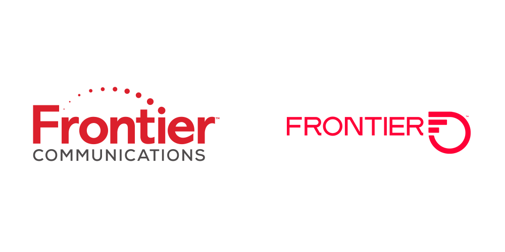 Frontier 品牌标志新旧对比（左旧右新）