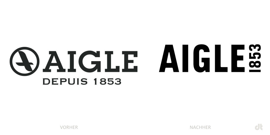 Aigle 标志 - 之前和之后